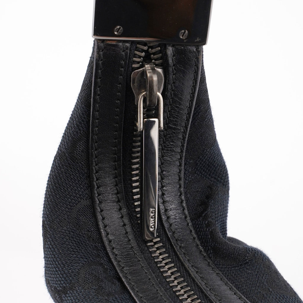 Black GG Hobo Shoulder Bag