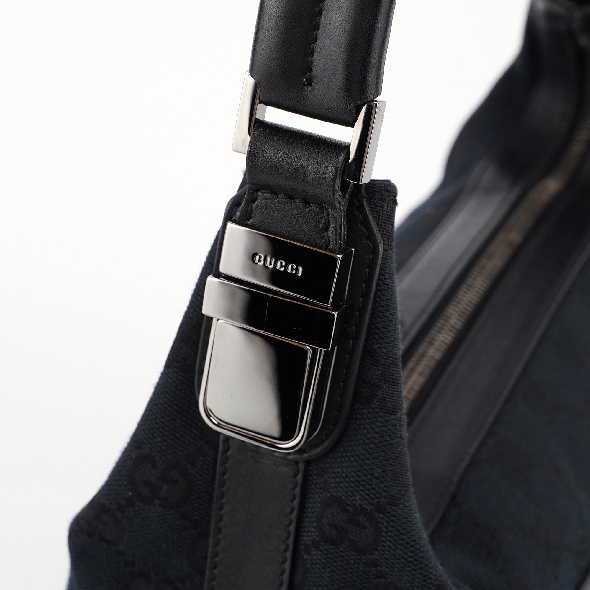 Black GG Hobo Shoulder Bag