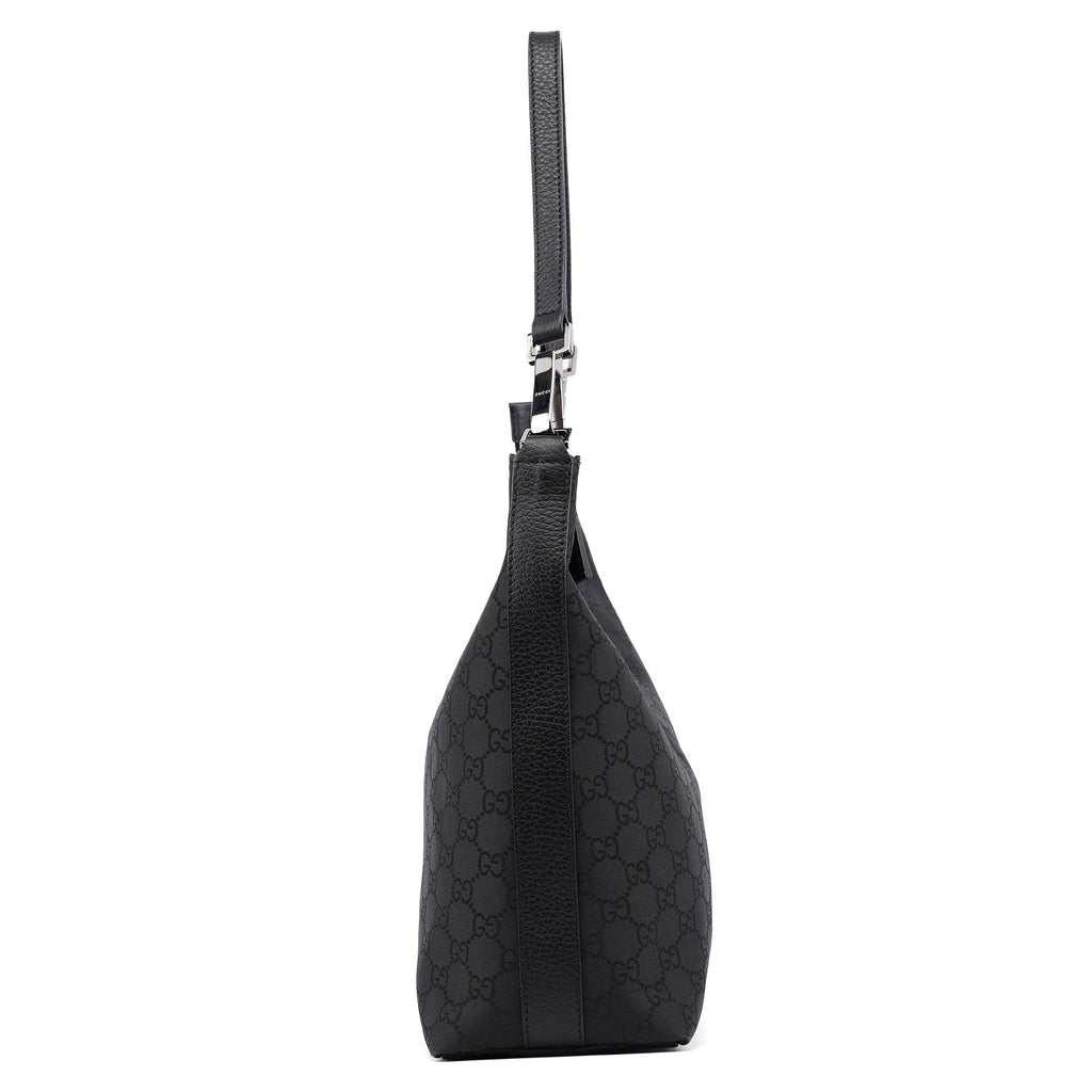 Black GG Hobo Shoulder Bag