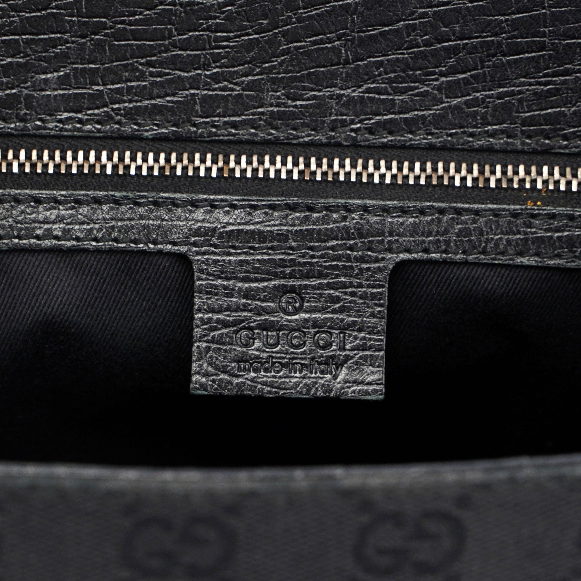 Black GG Horsebit Handbag