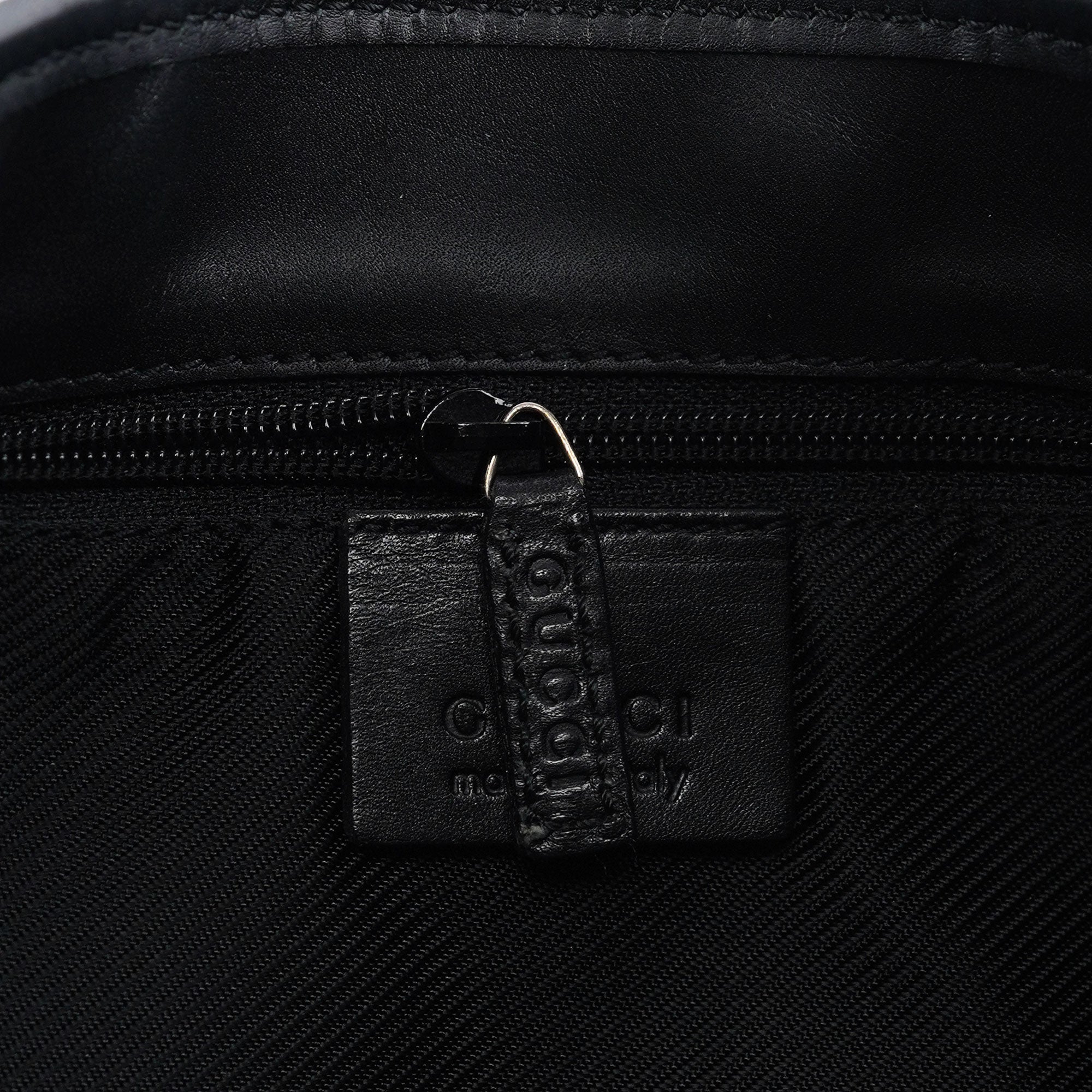 001 4057 Black GG Jackie Shoulder Bag