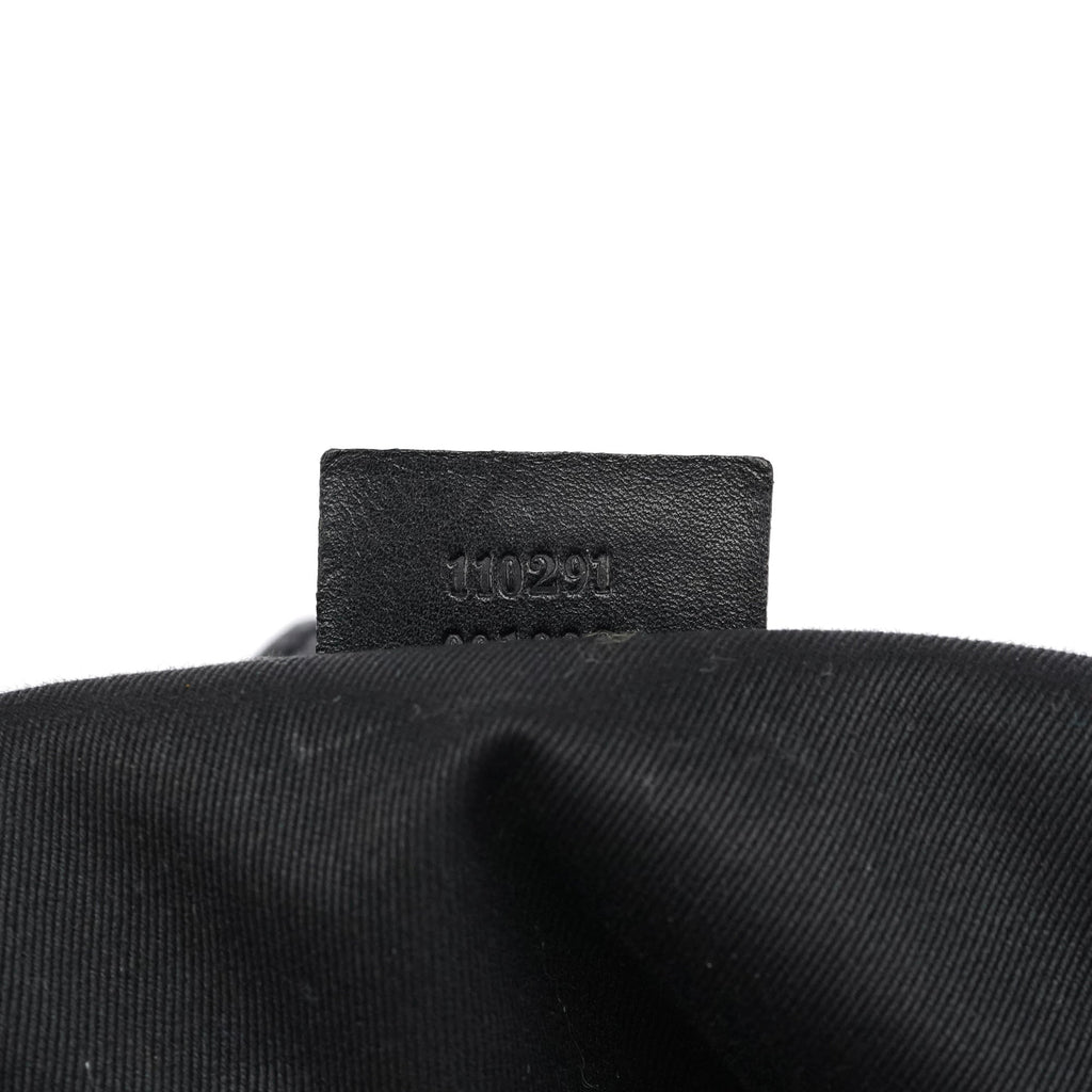 Black GG Leather Jackie Shoulder Bag