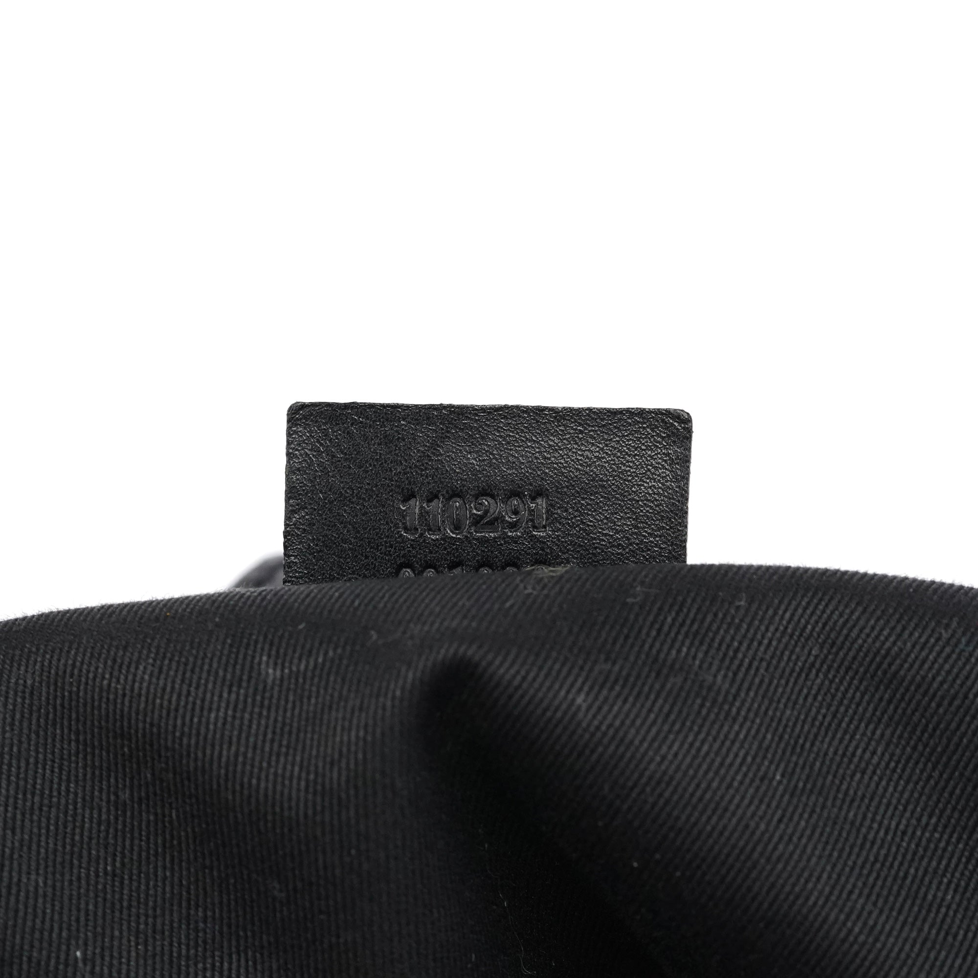Black GG Leather Jackie Shoulder Bag