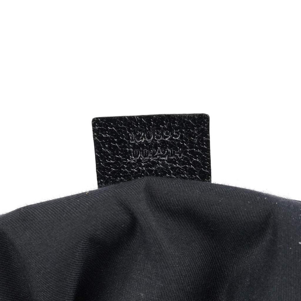 Black GG Leather Studded Tote Bag