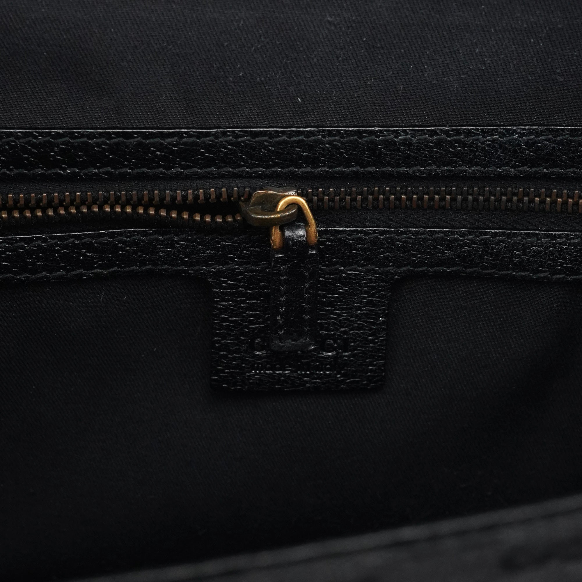 Black GG Leather Studded Tote Bag
