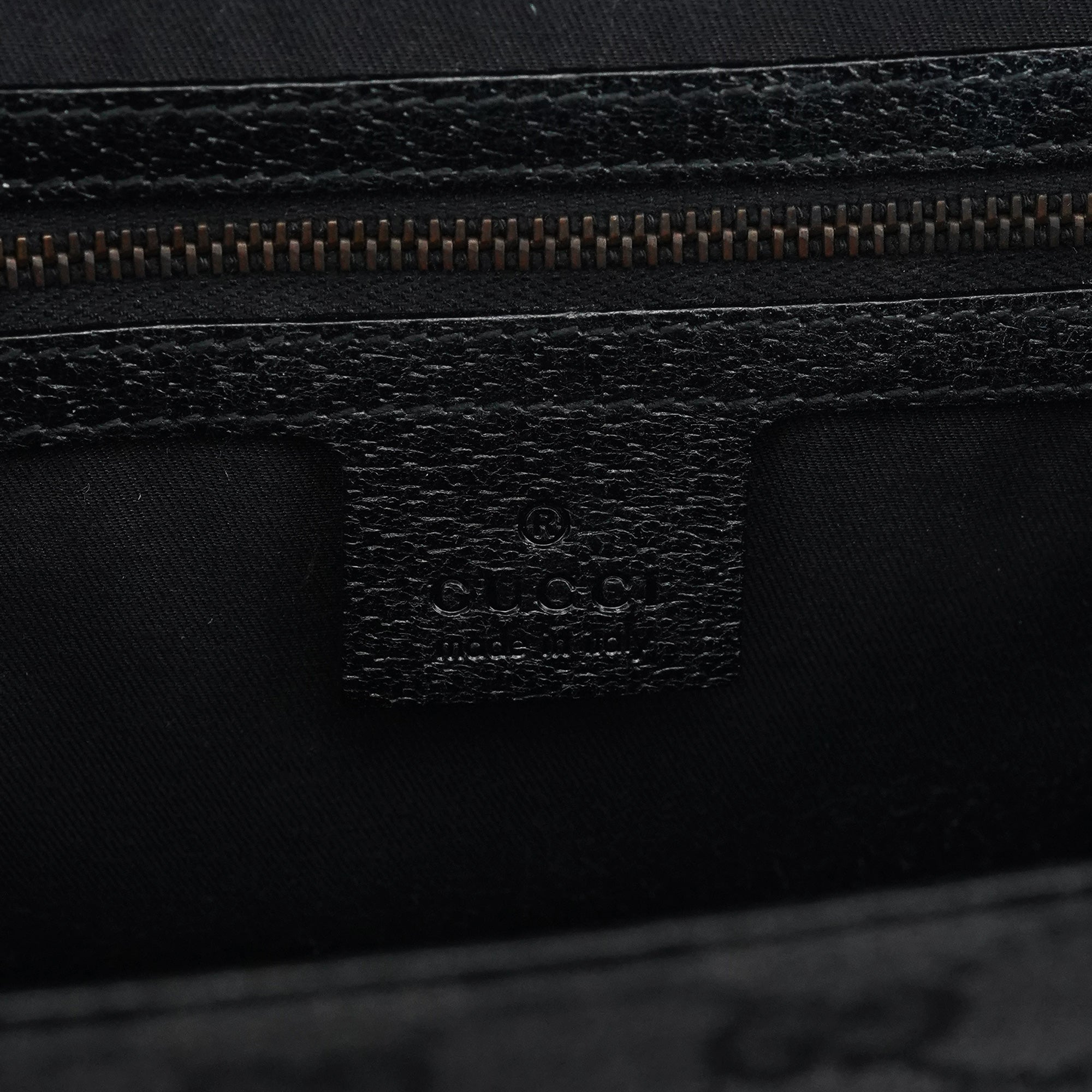 Black GG Leather Studded Tote Bag