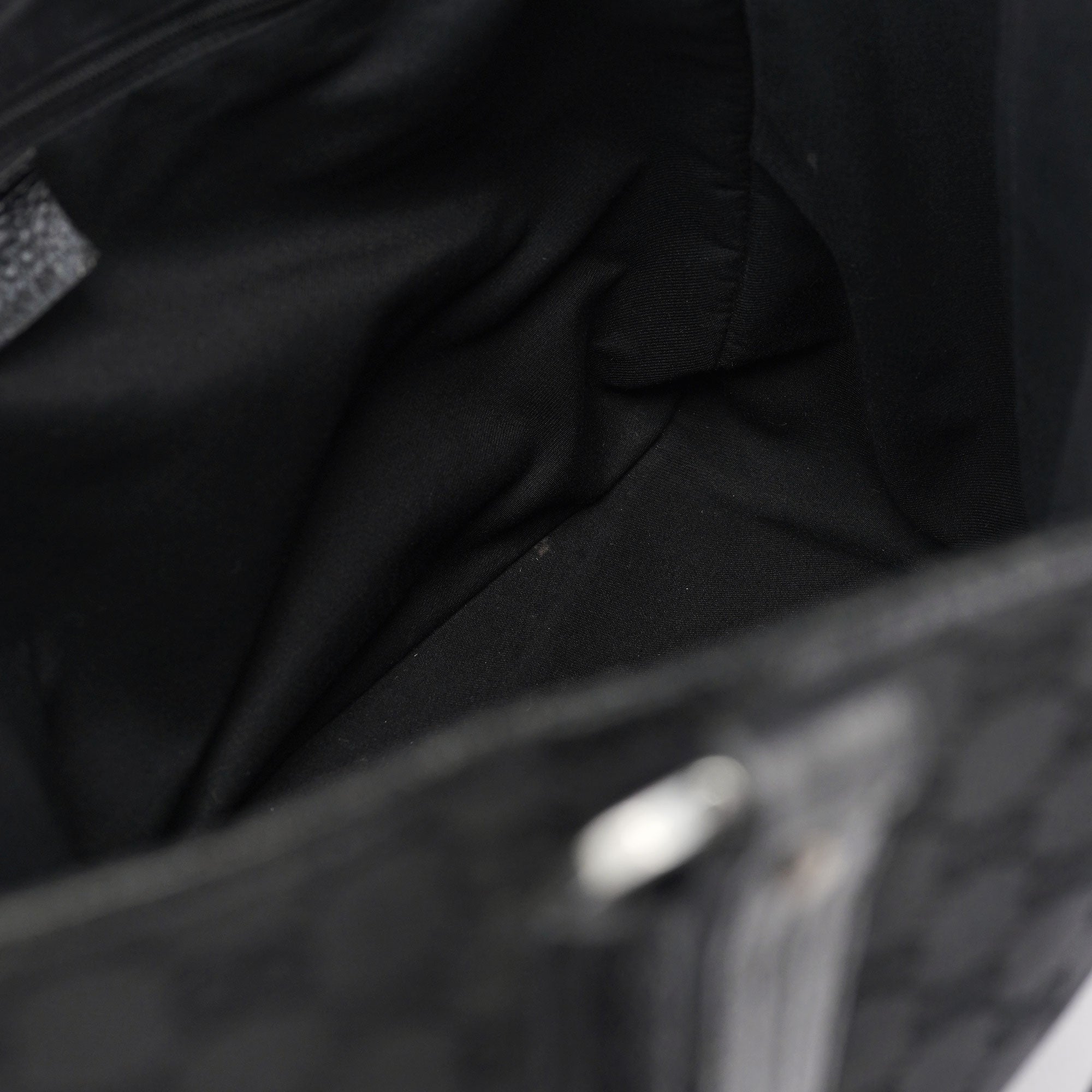 Black GG Leather Tote Bag