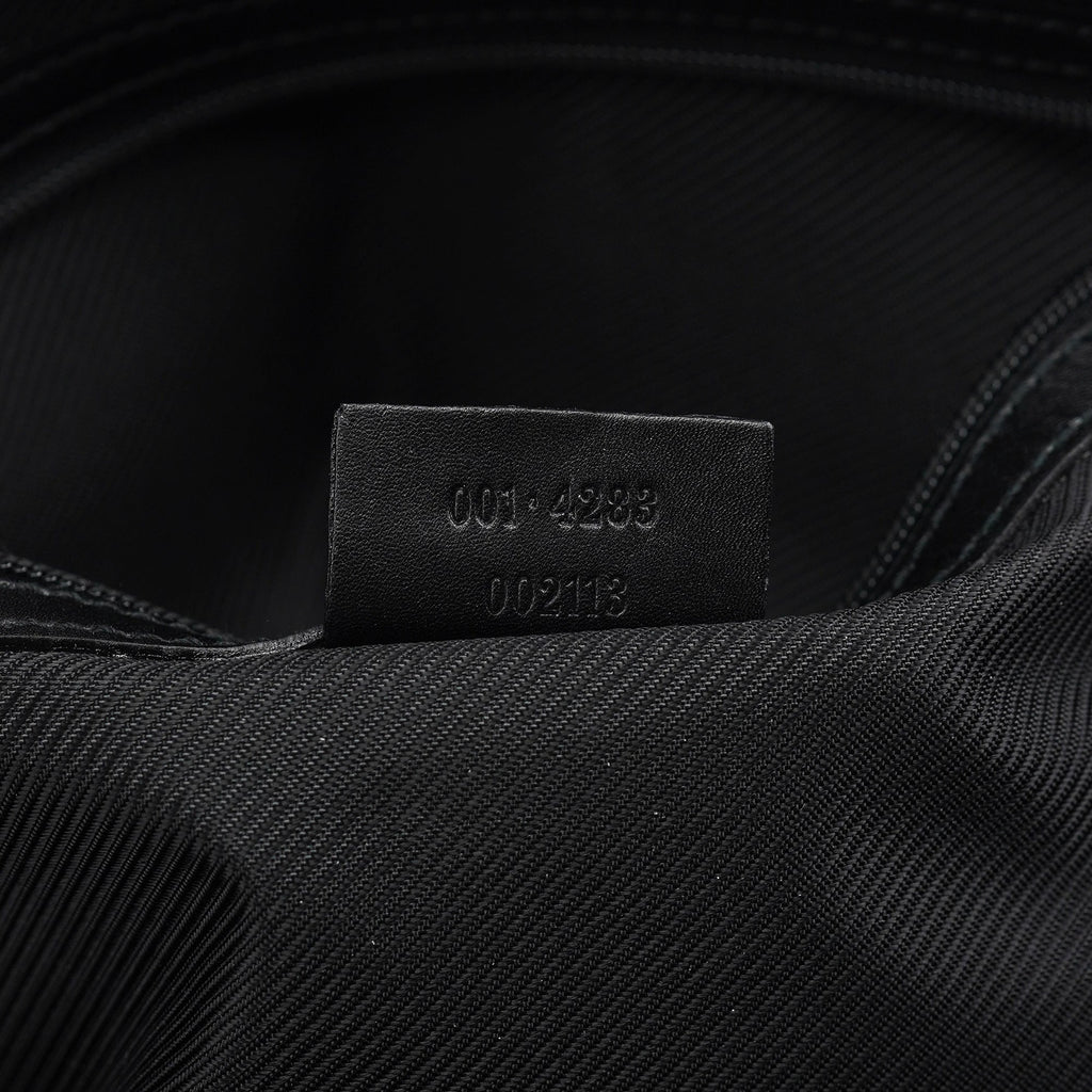 Black GG Leather Tote Bag