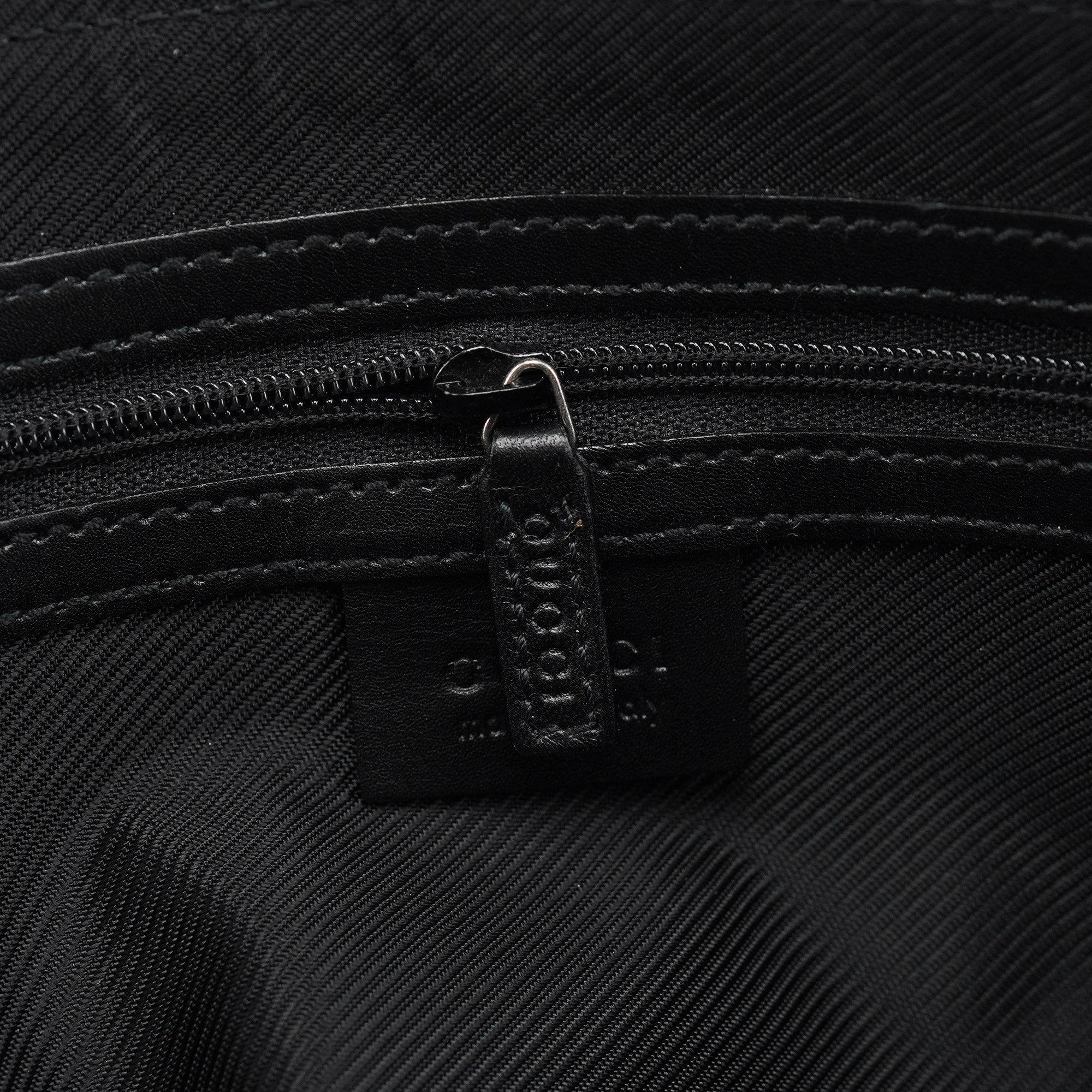 Black GG Leather Tote Bag