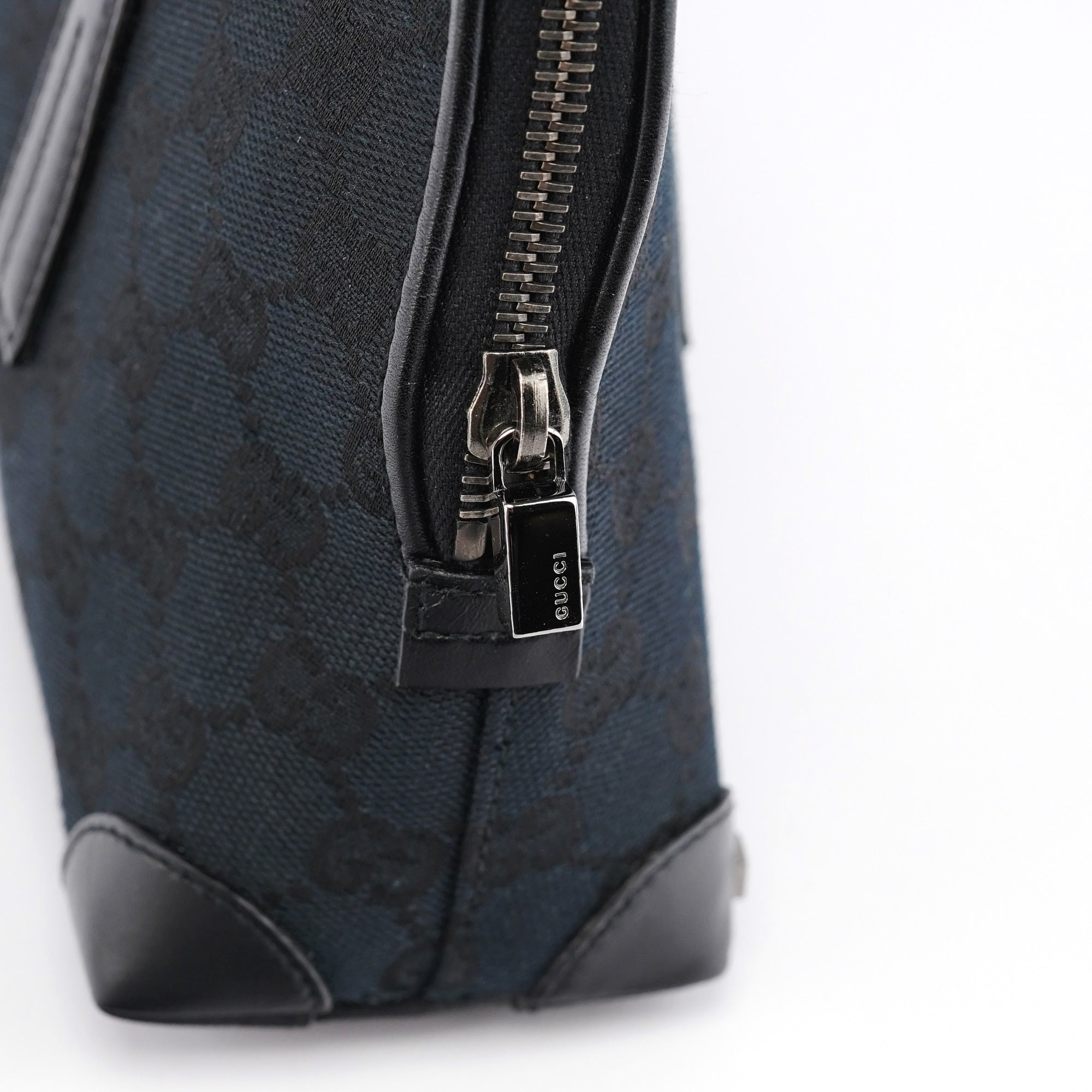 Black GG Leather Tote Bag