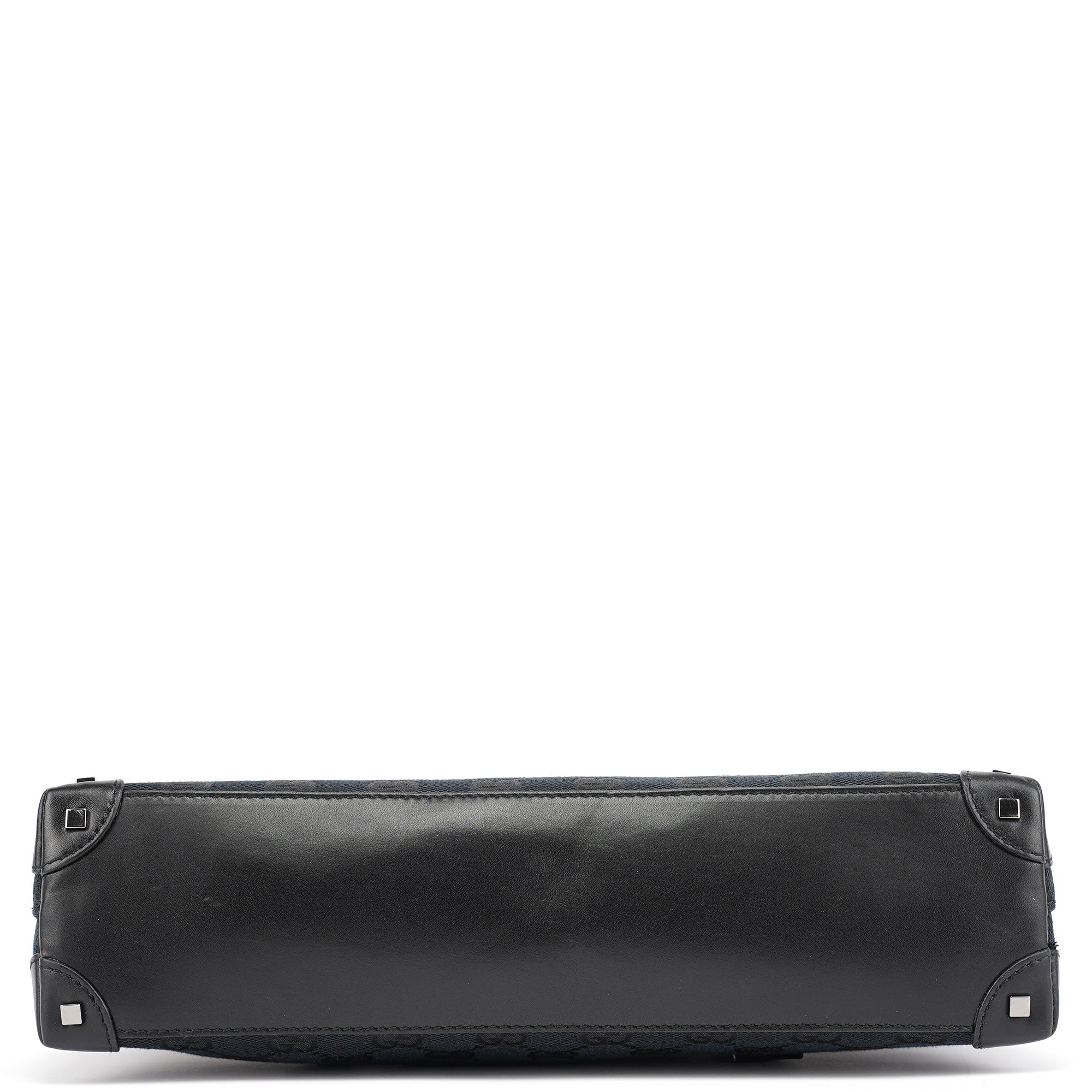 Black GG Leather Tote Bag