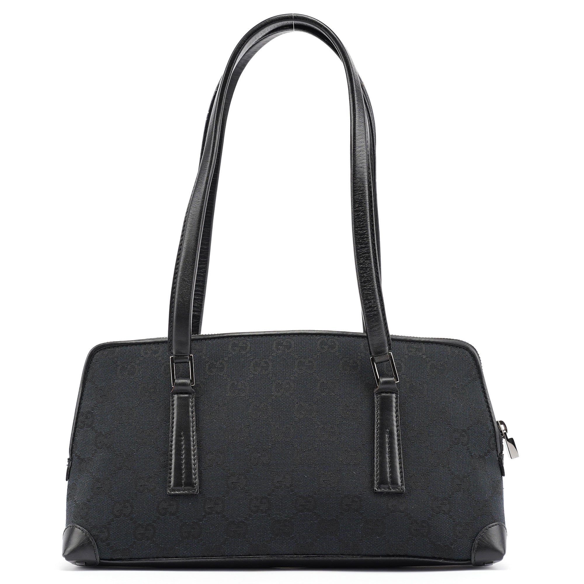 Black GG Leather Tote Bag