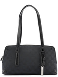 Black GG Leather Tote Bag