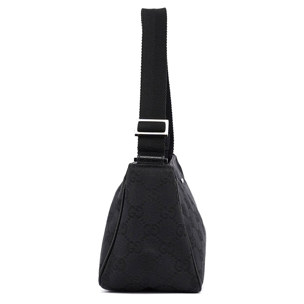 Black GG Mini Hobo Bag