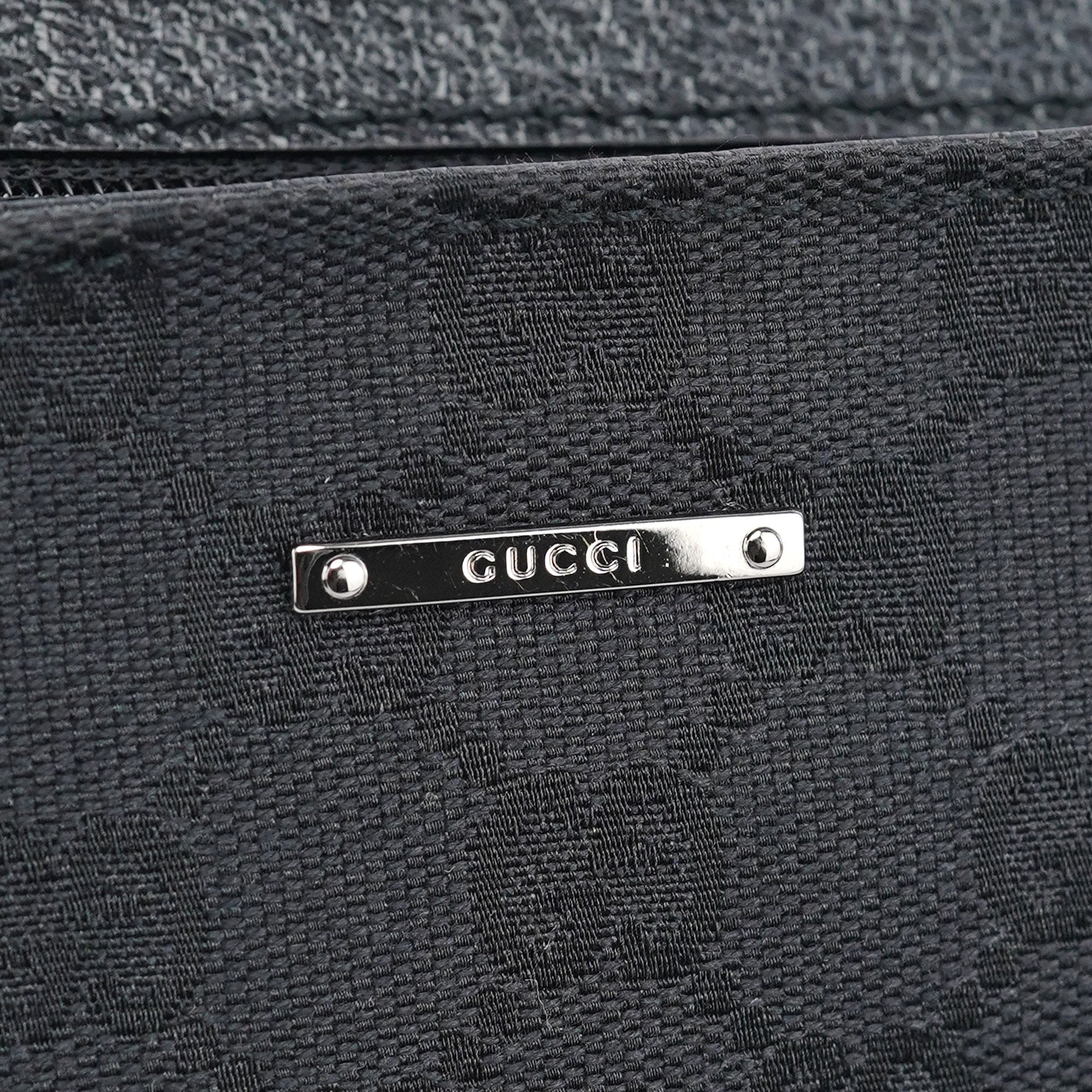 Black GG Mini Hobo Bag
