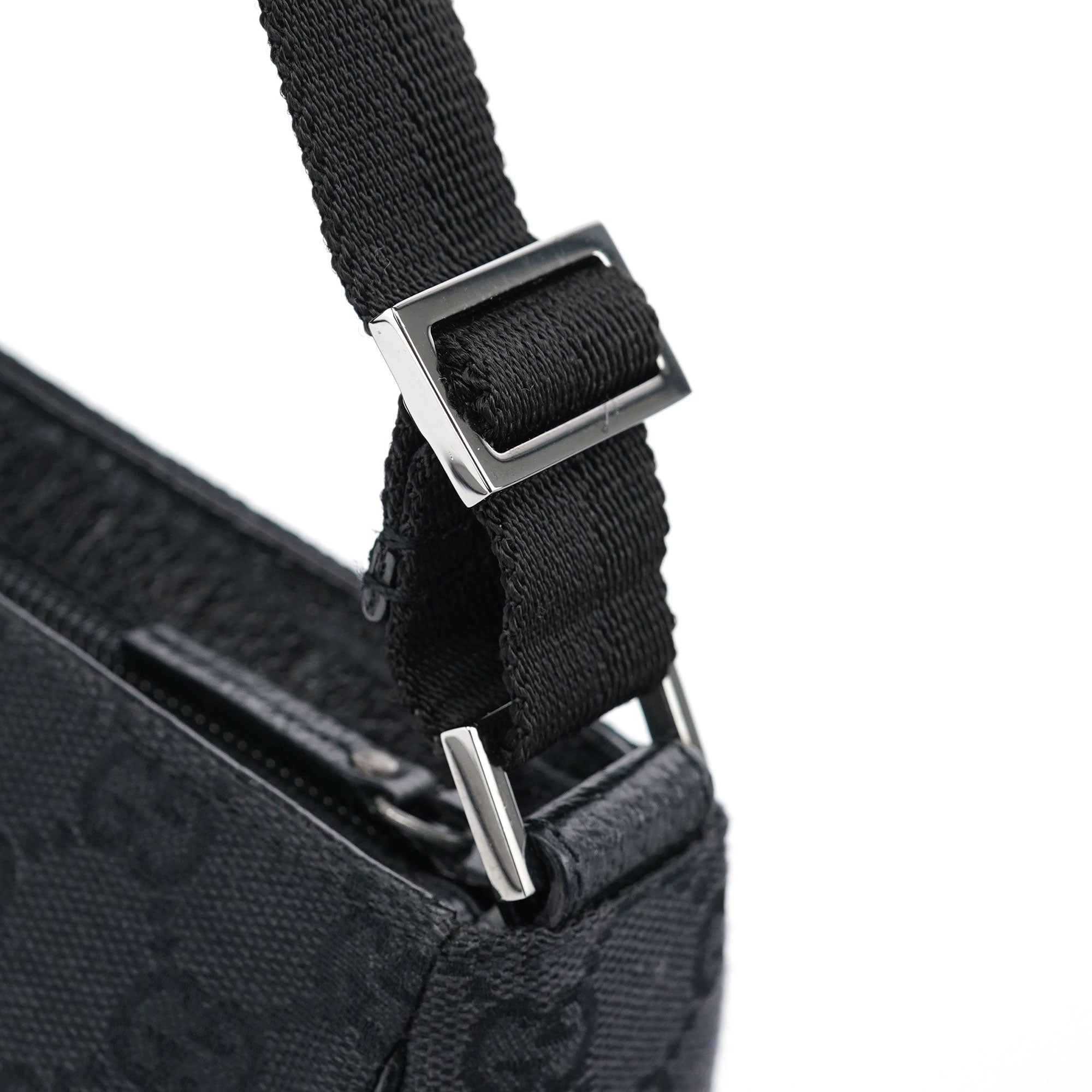 Black GG Mini Hobo Bag