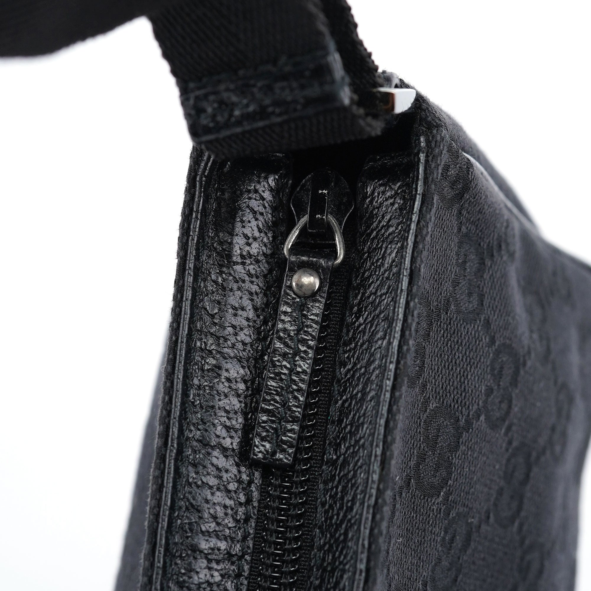 Black GG Mini Hobo Bag