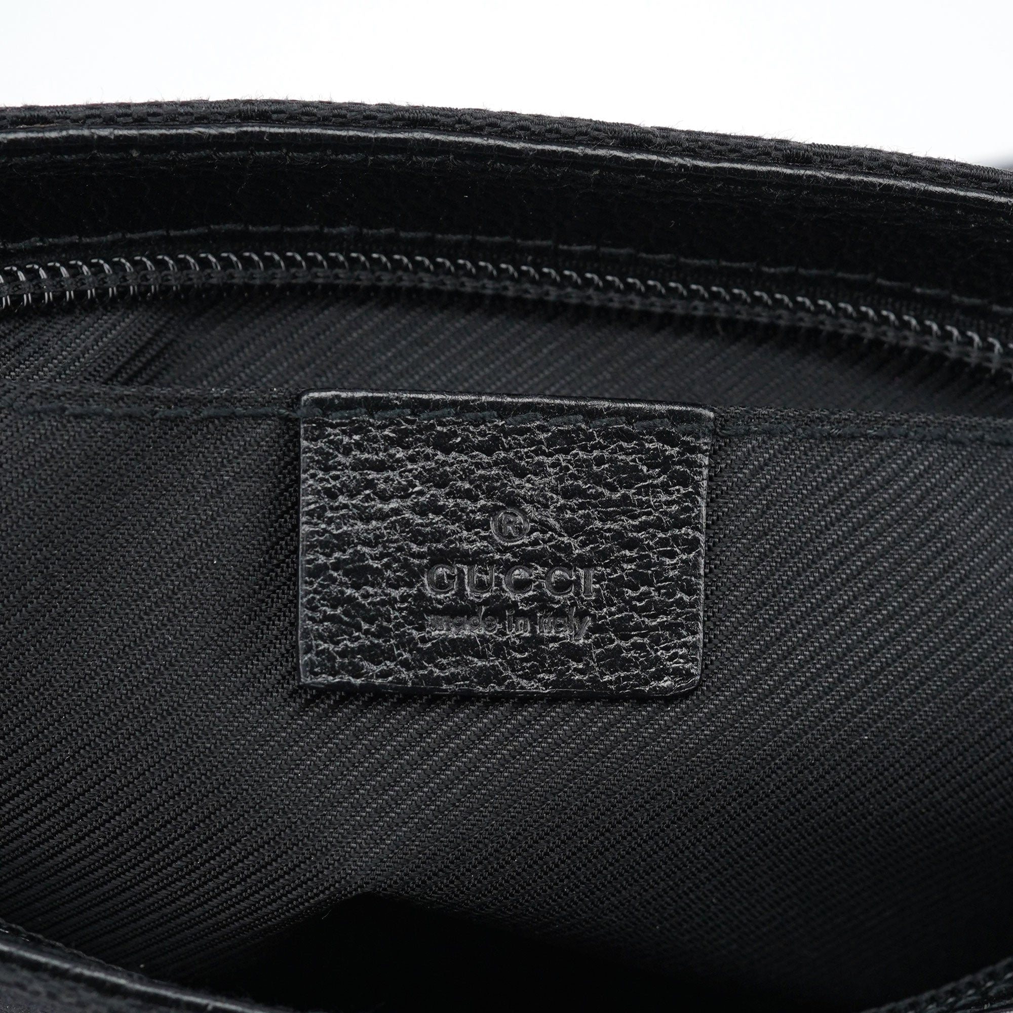Black GG Mini Hobo Bag