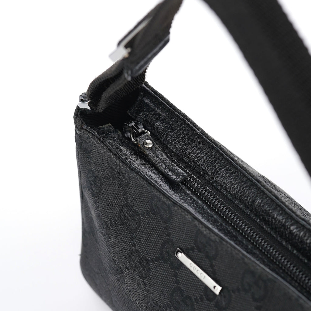 Black GG Mini Hobo Bag