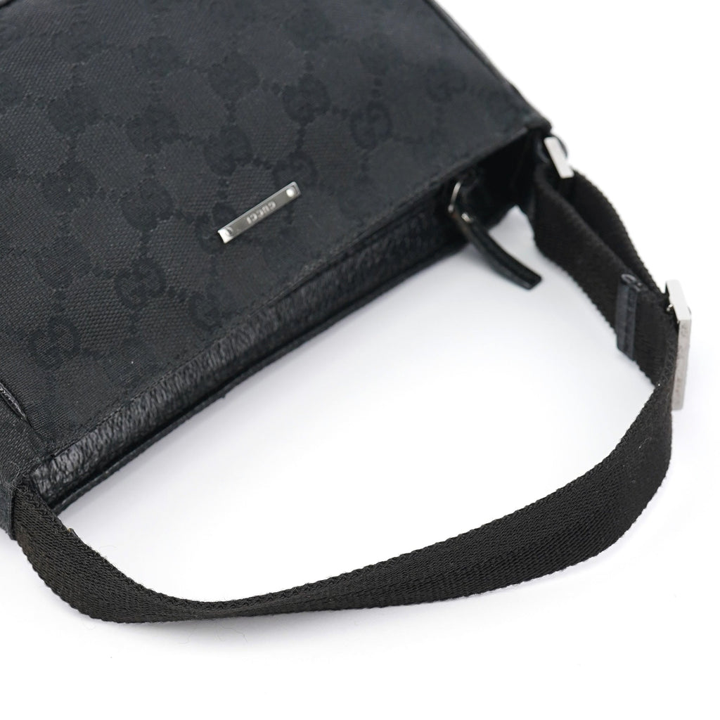 Black GG Mini Hobo Bag