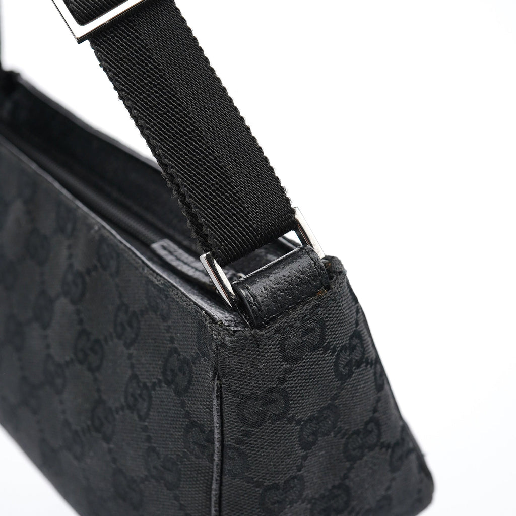 Black GG Mini Hobo Bag