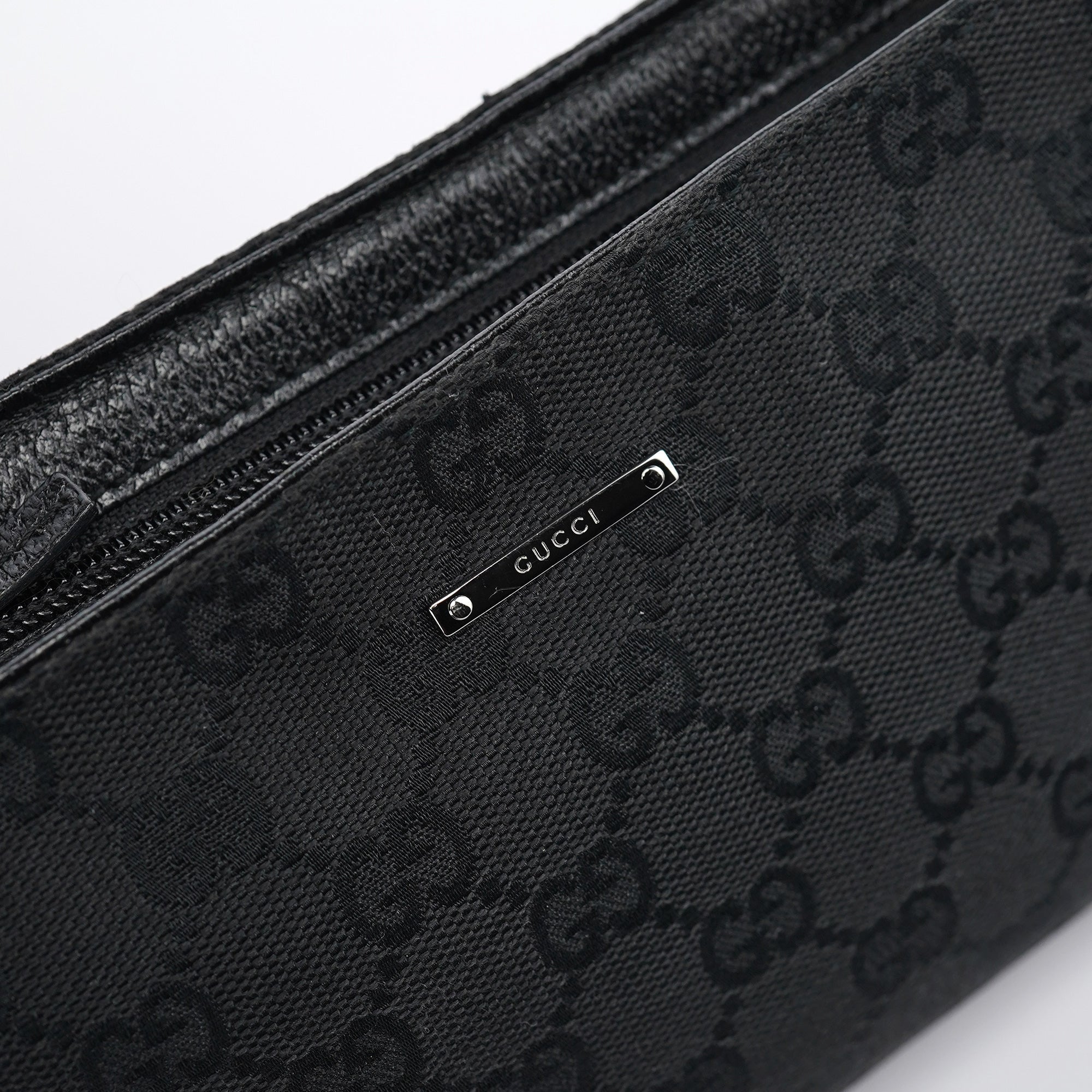 Black GG Mini Hobo Bag