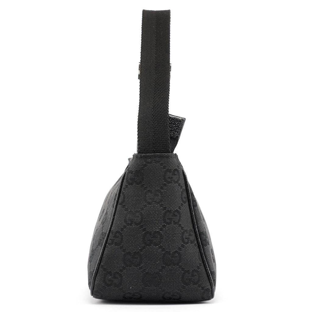 Black GG Mini Hobo Bag
