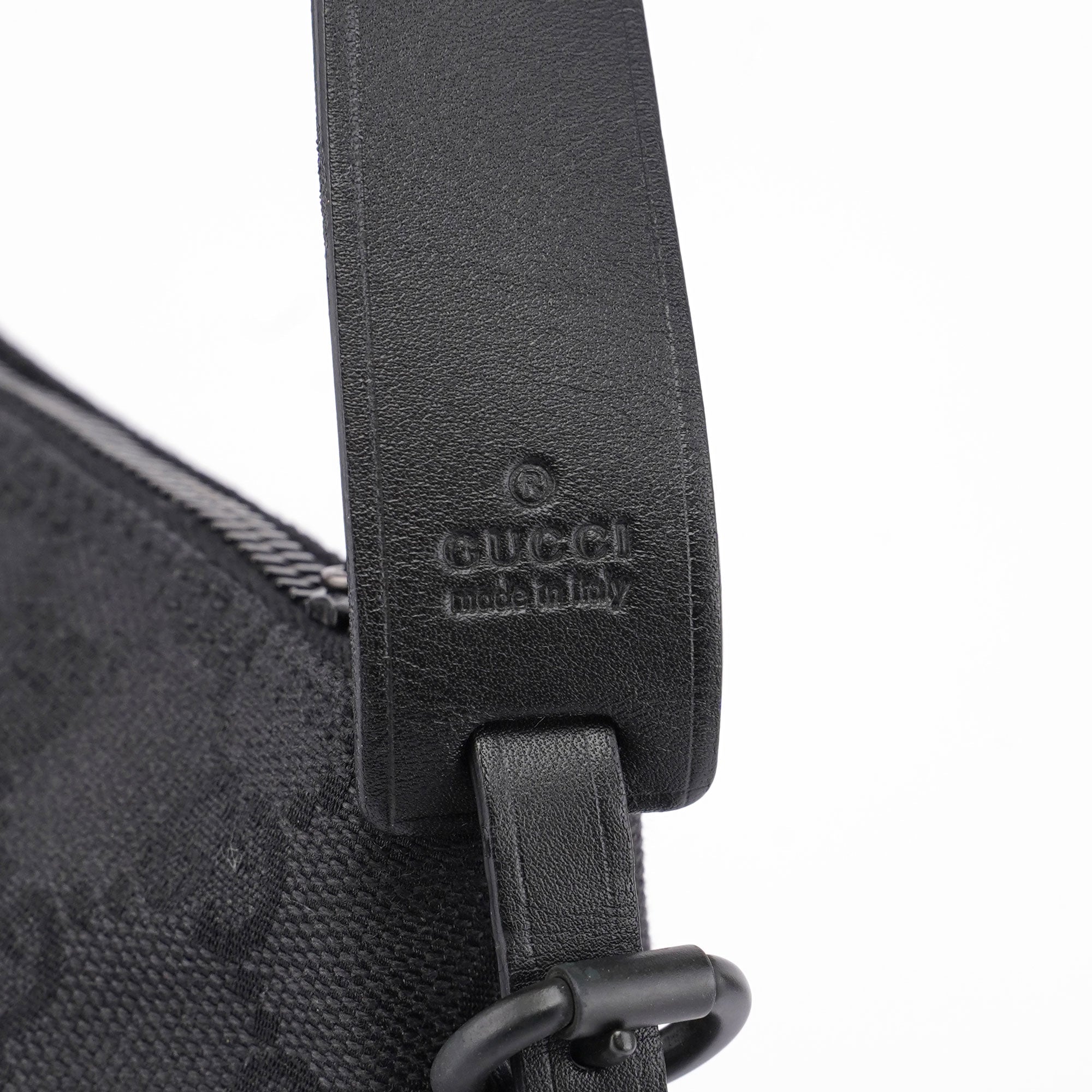 Black GG Mini Hobo Bag