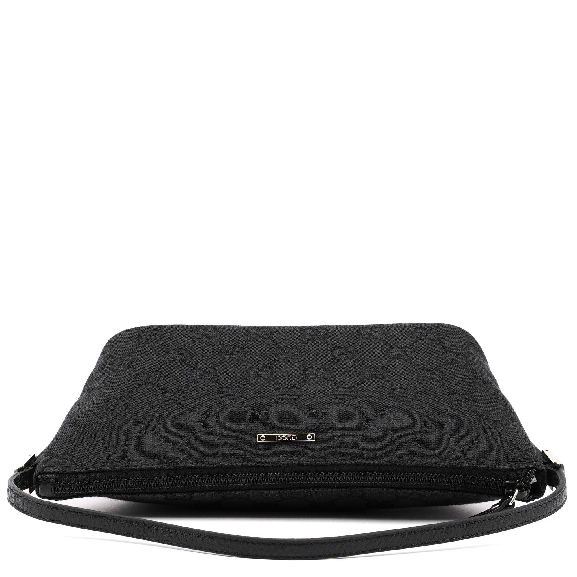 Black GG Monogram Canvas Boat Pochette