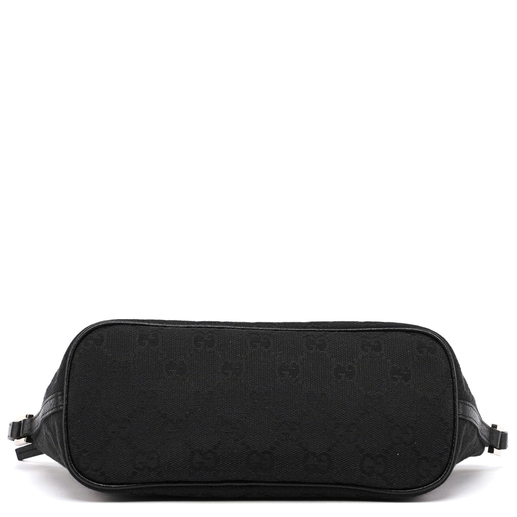Black GG Monogram Canvas Boat Pochette