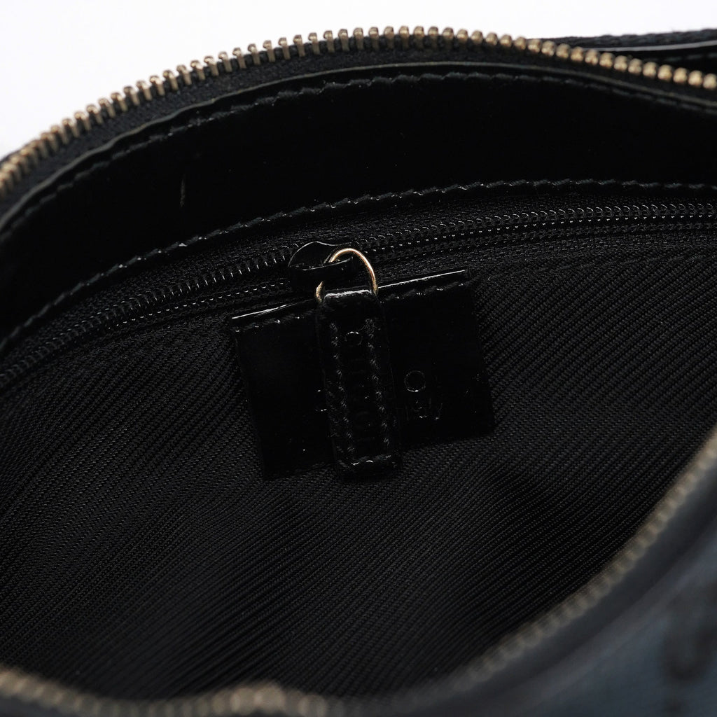 Black GG Patent Leather Shoulder Bag