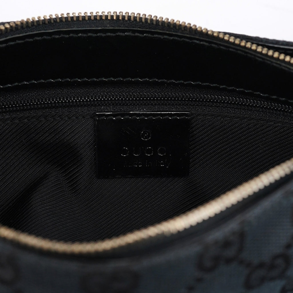 Black GG Patent Leather Shoulder Bag