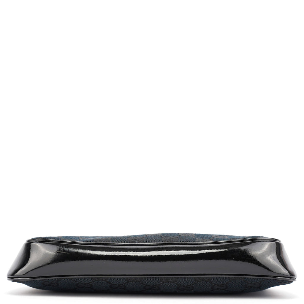 Black GG Patent Leather Shoulder Bag