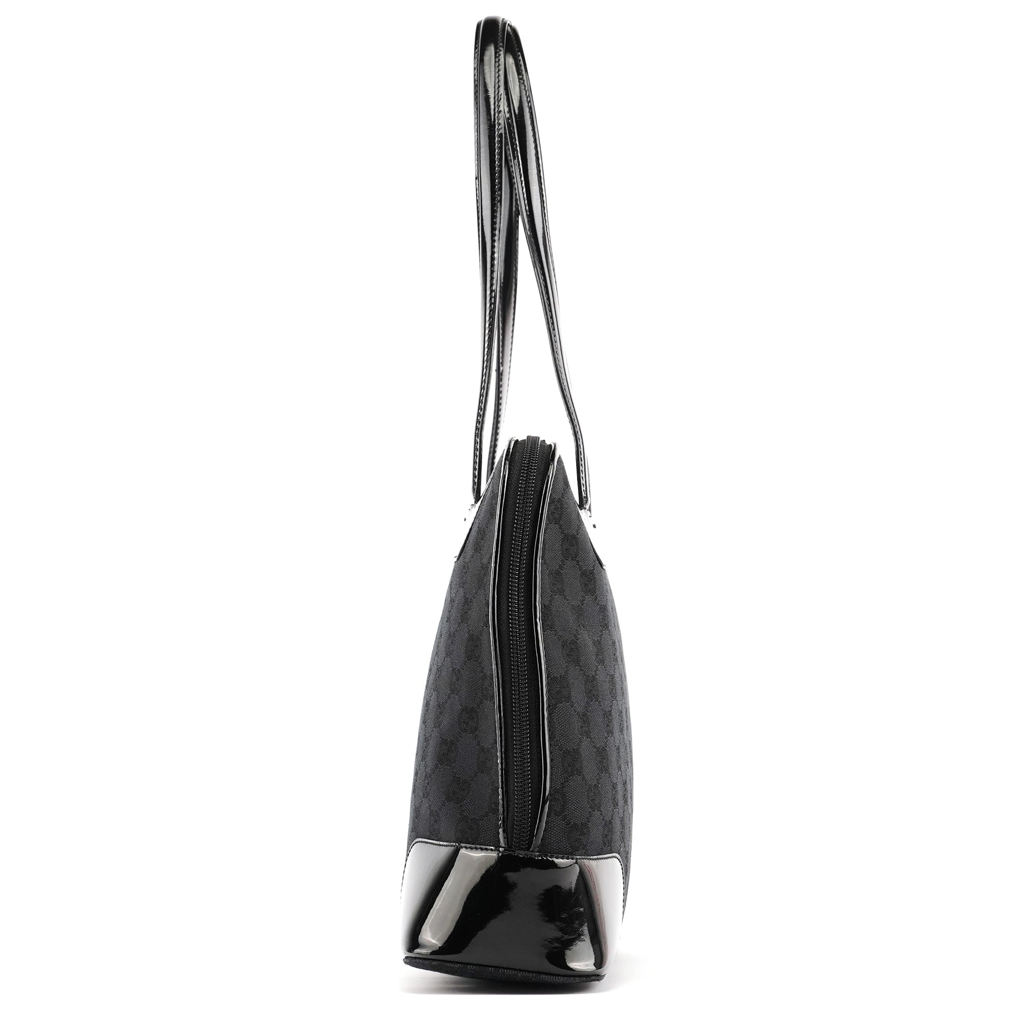 Black GG Patent Leather Tote Bag