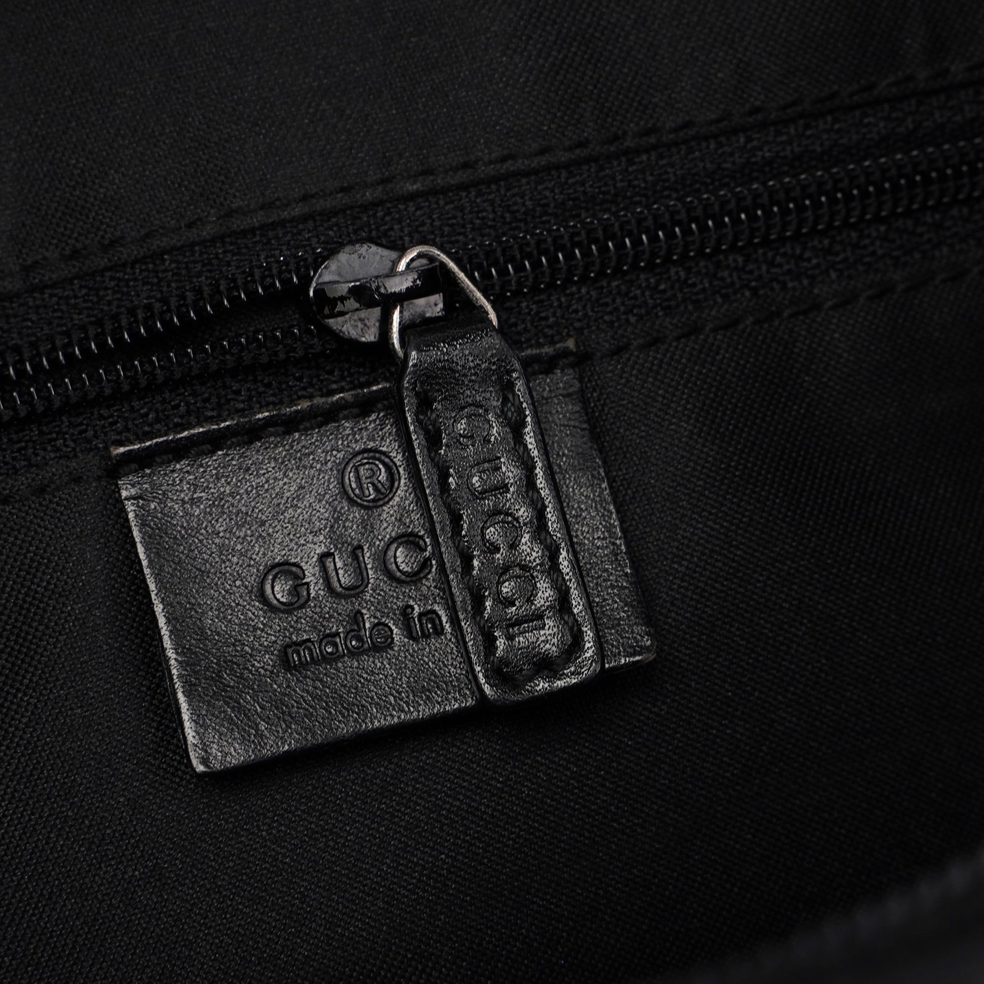 Black GG Pocket Shoulder Bag