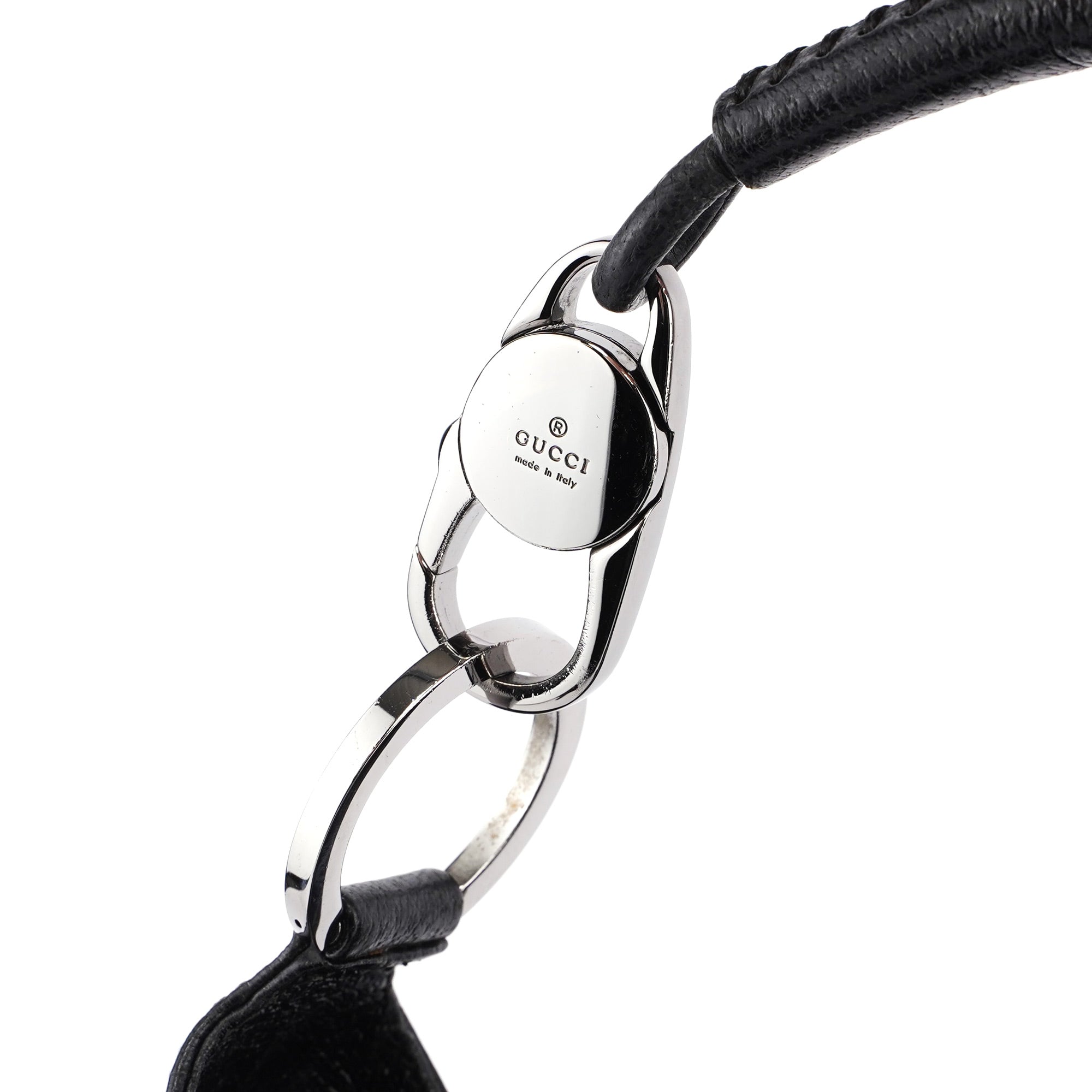 Black GG Round Hobo Shoulder Bag