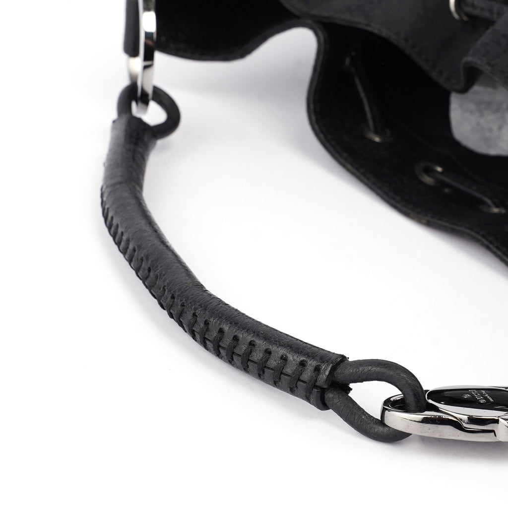 Black GG Round Hobo Shoulder Bag
