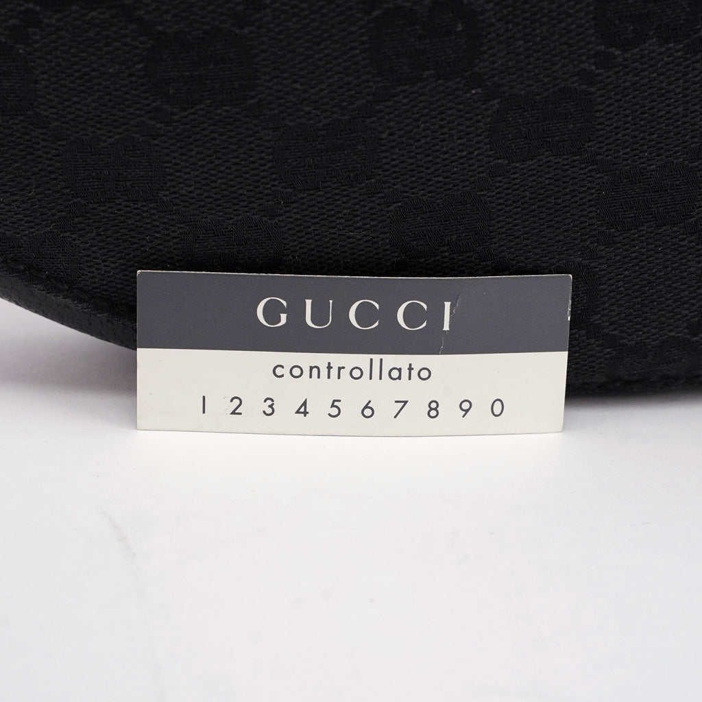 Black GG Round Hobo Shoulder Bag