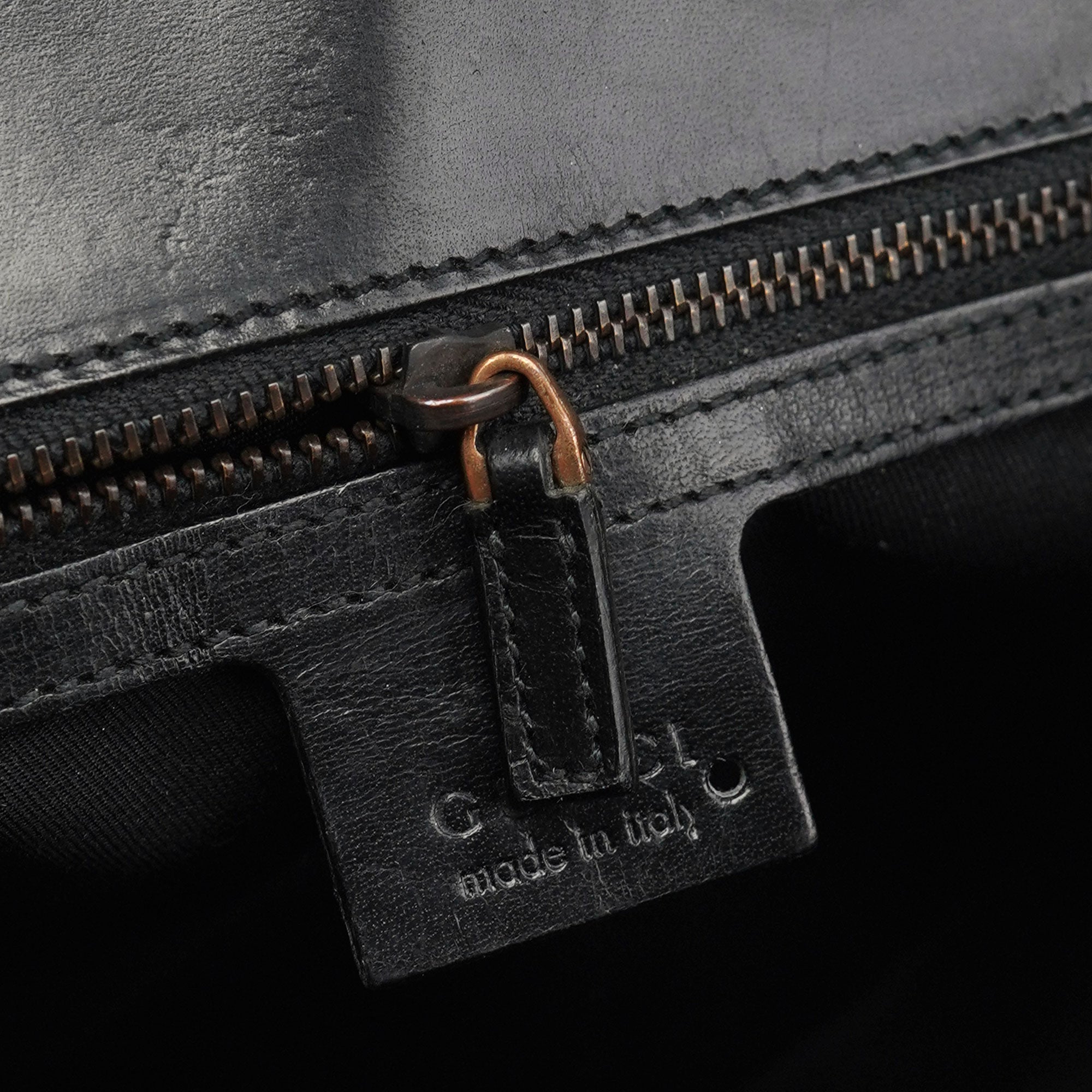 Black GG Satin Horsebit Shoulder Bag