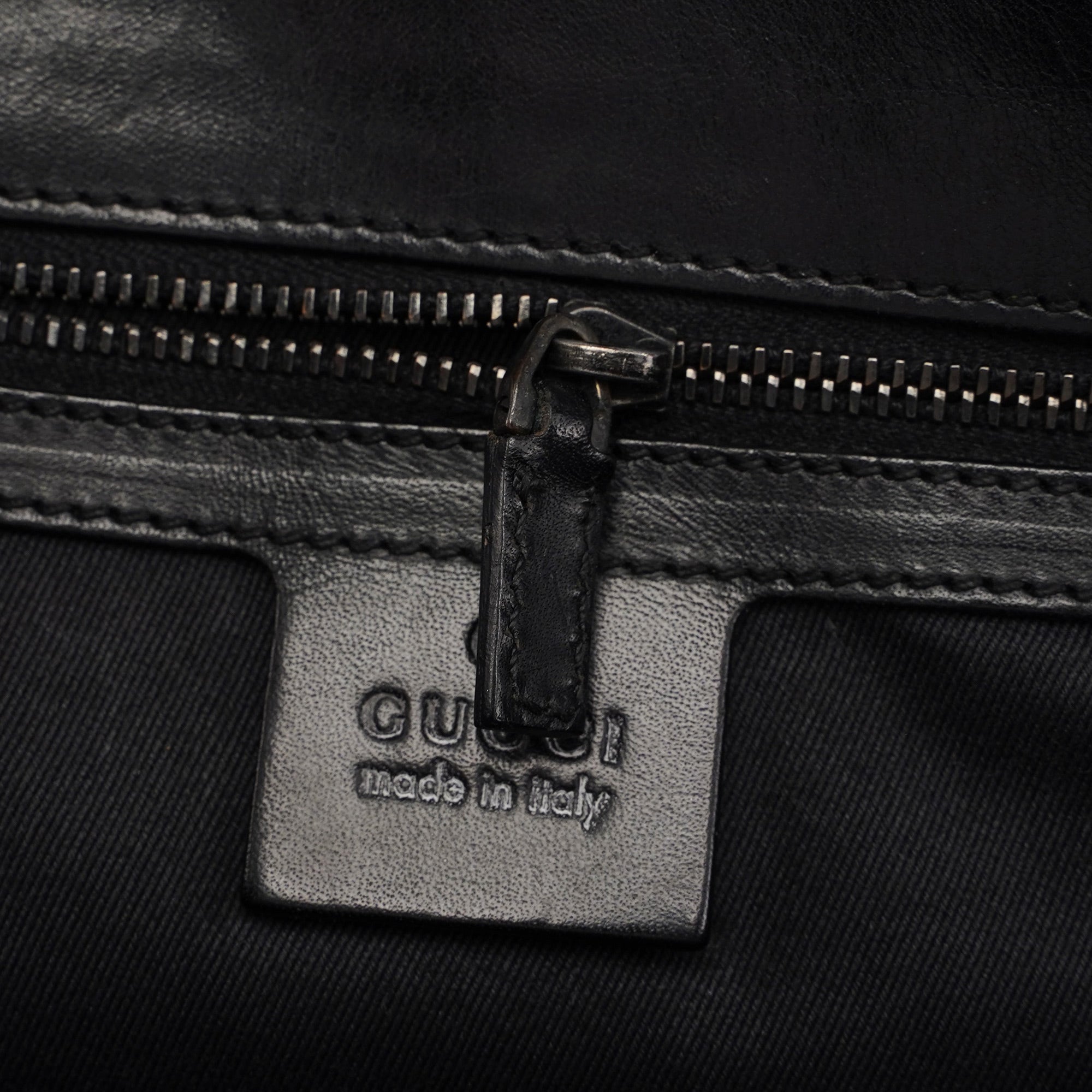 Black GG Shoulder Tote Bag