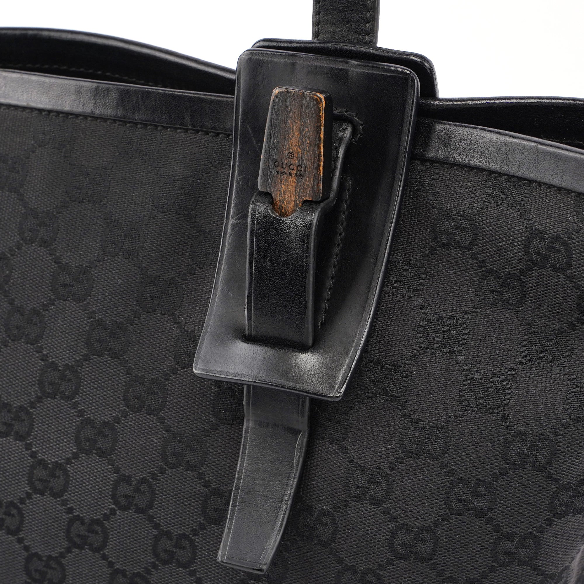 Black GG Shoulder Tote Bag
