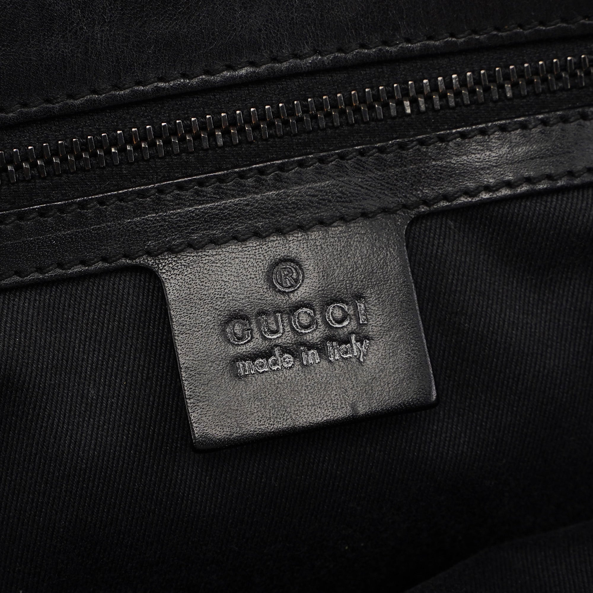 Black GG Shoulder Tote Bag