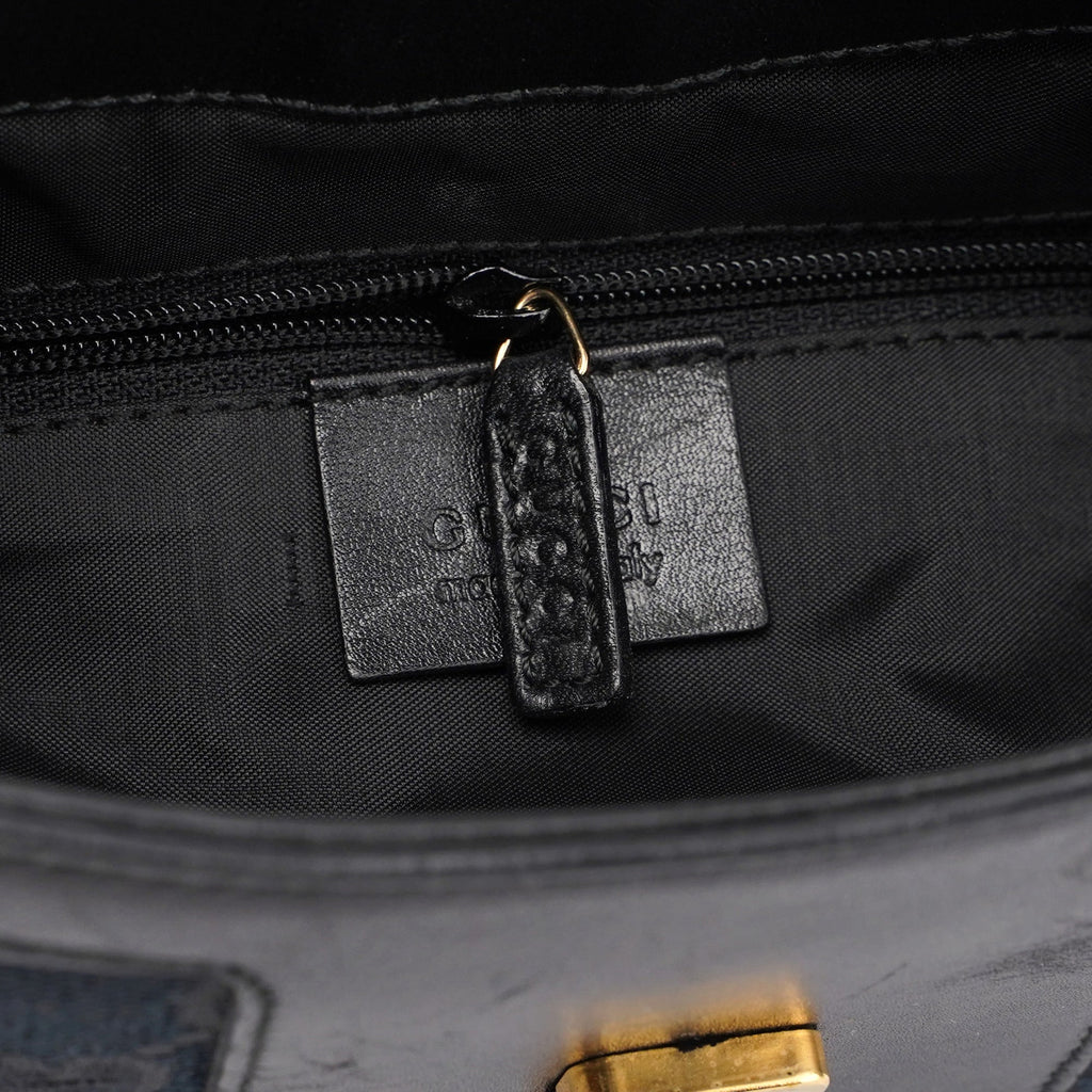 Black GG Square G Shoulder Bag