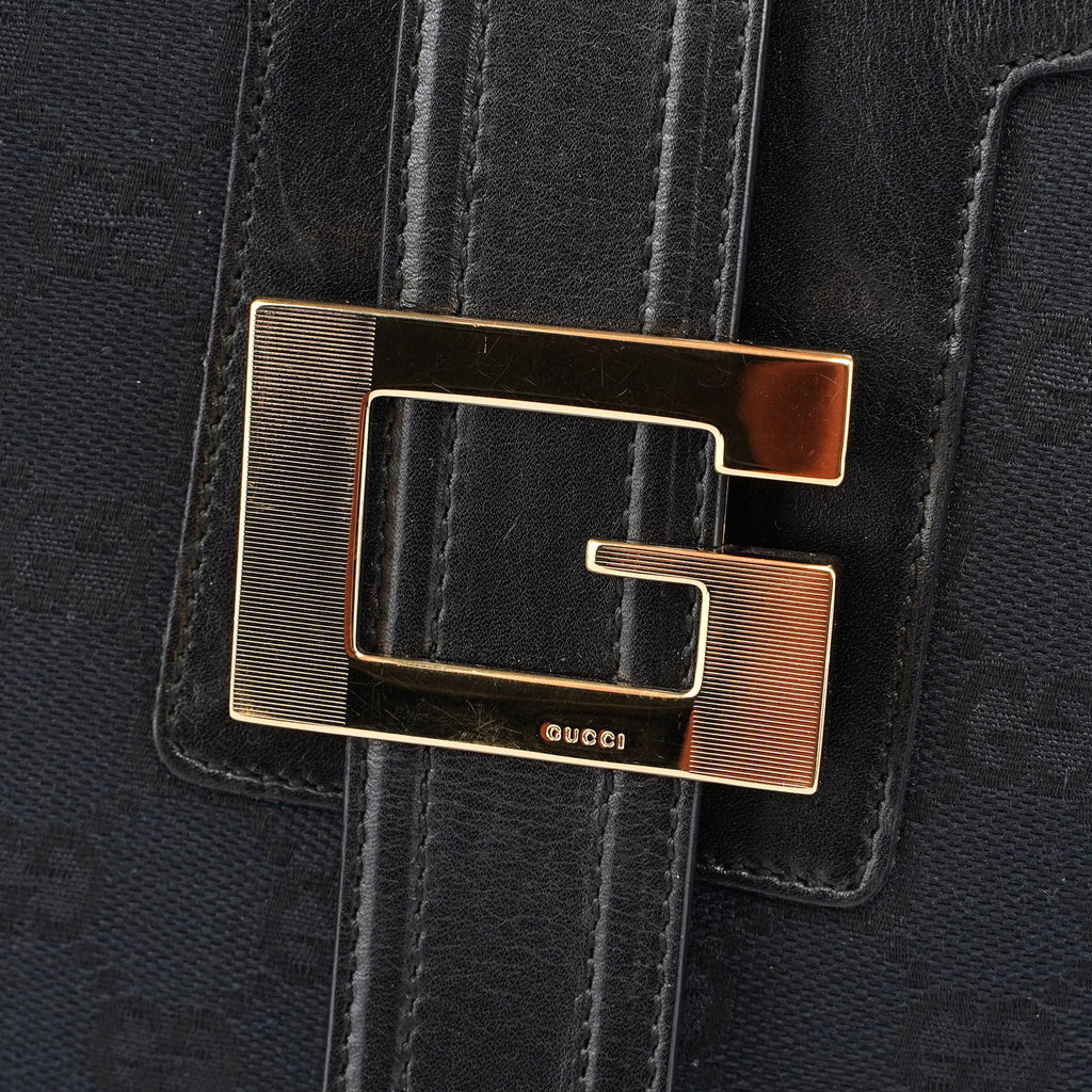 Black GG Square G Shoulder Bag