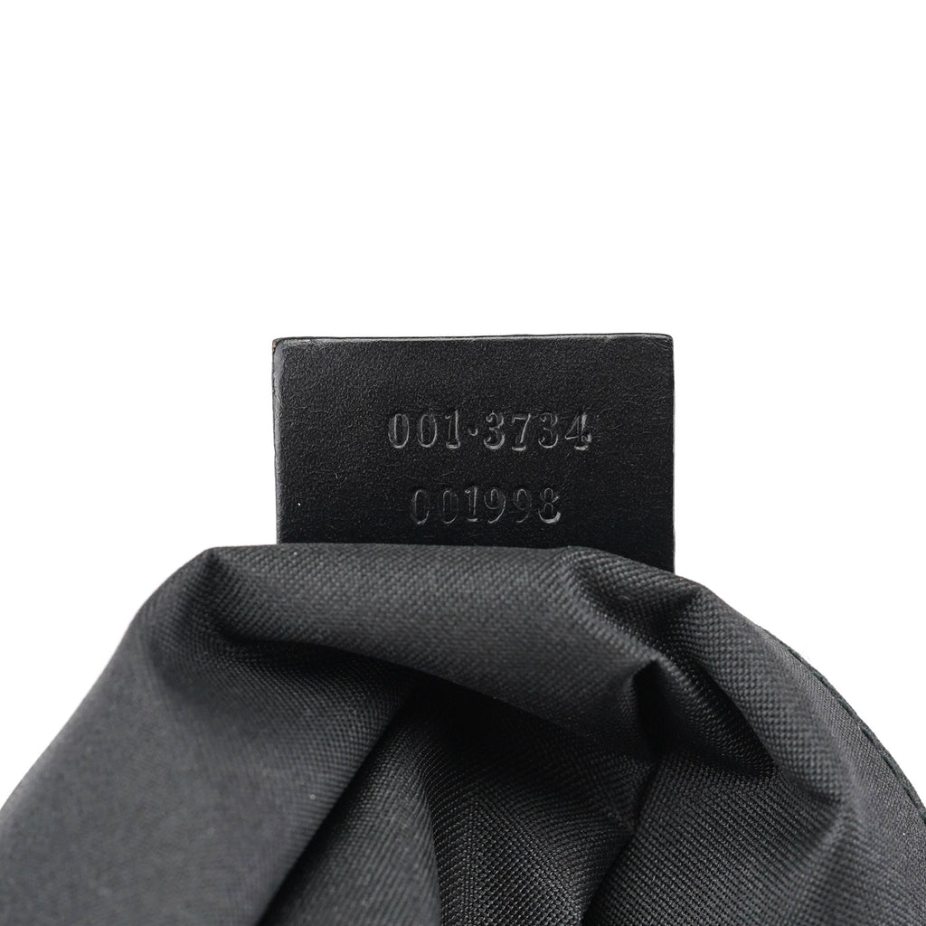 Black GG Suede Jackie Shoulder Bag