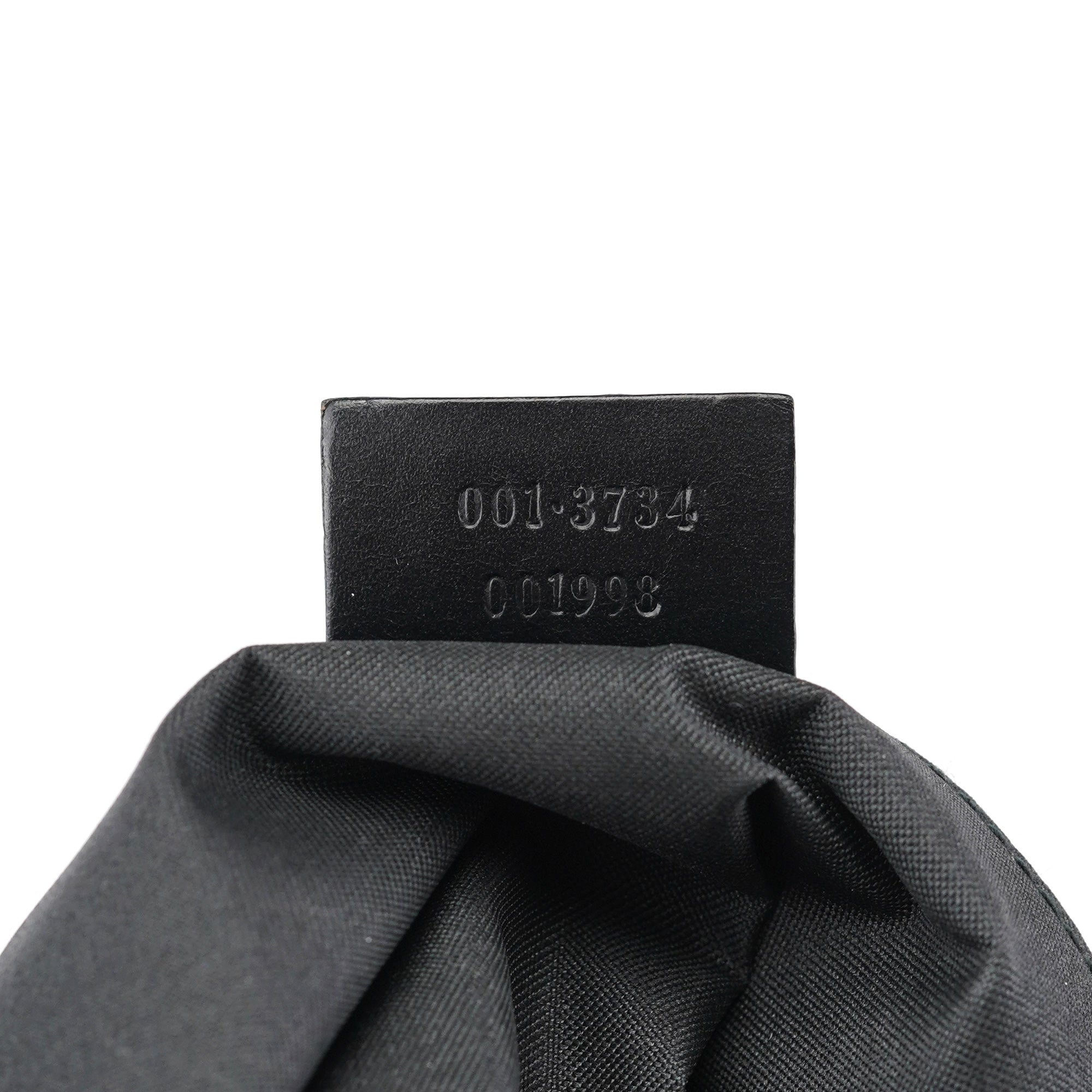 Black GG Suede Jackie Shoulder Bag