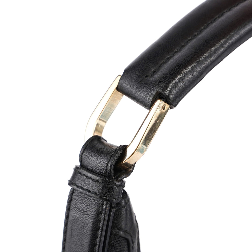 Black GG V Hobo Shoulder Bag