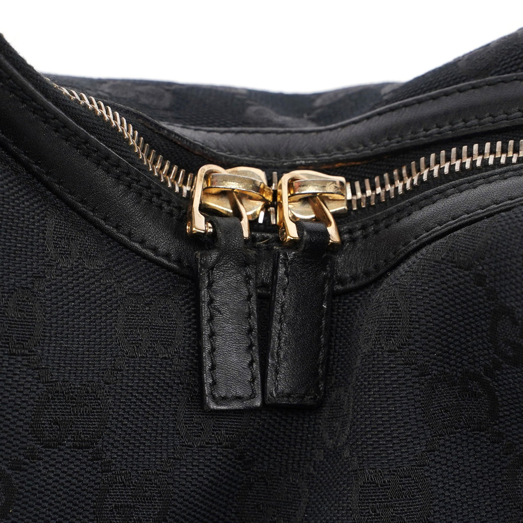 Black GG V Hobo Shoulder Bag