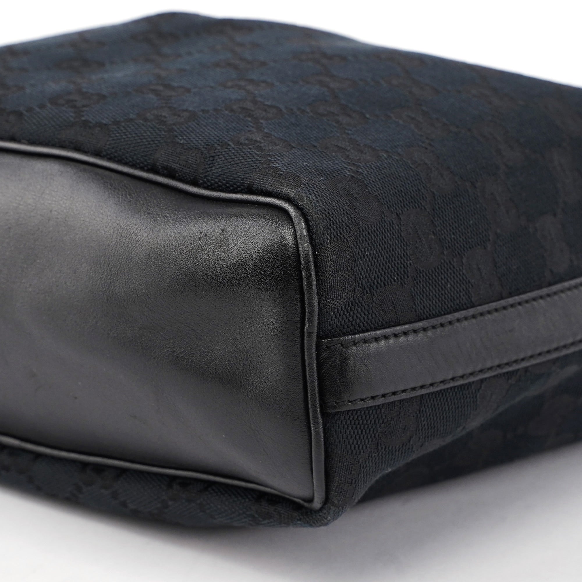 Black GG V Hobo Shoulder Bag