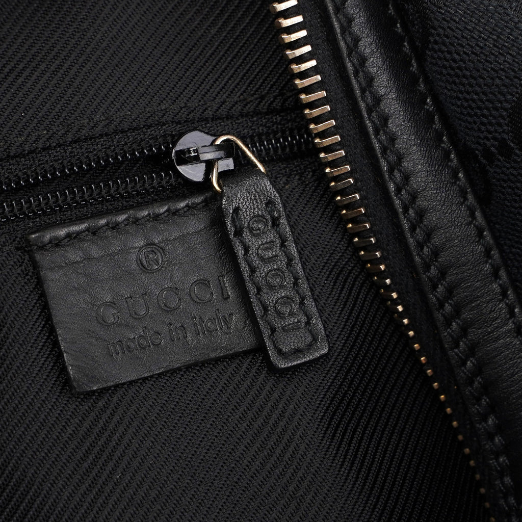 Black GG V Hobo Shoulder Bag
